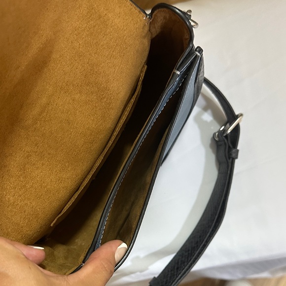 Coach Georgie Blue Saddle Crossbody Bag - Picture 5 of 7